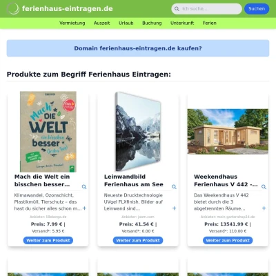 Screenshot ferienhaus-eintragen.de