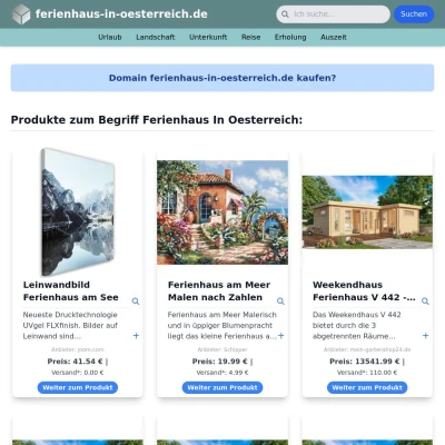 Screenshot ferienhaus-in-oesterreich.de