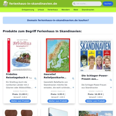 Screenshot ferienhaus-in-skandinavien.de