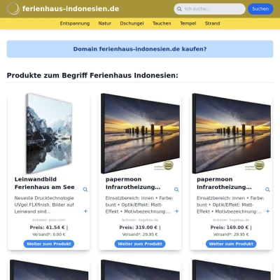 Screenshot ferienhaus-indonesien.de