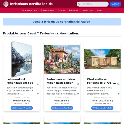 Screenshot ferienhaus-norditalien.de