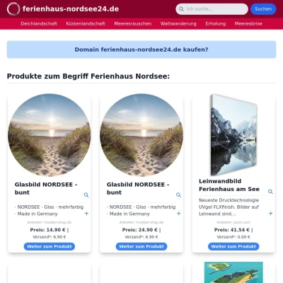 Screenshot ferienhaus-nordsee24.de