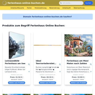 Screenshot ferienhaus-online-buchen.de