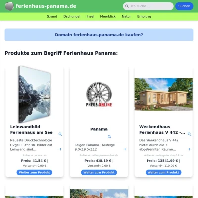 Screenshot ferienhaus-panama.de