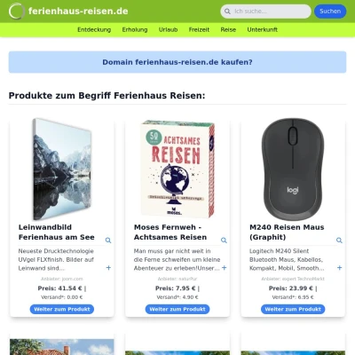 Screenshot ferienhaus-reisen.de