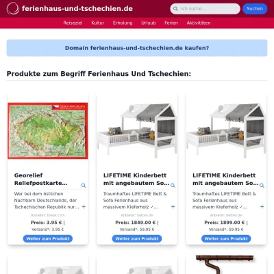 Screenshot ferienhaus-und-tschechien.de