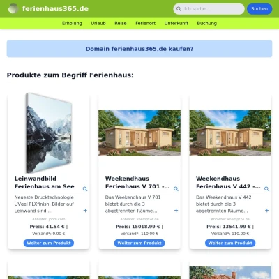 Screenshot ferienhaus365.de