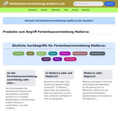 Screenshot ferienhausvermietung-mallorca.de