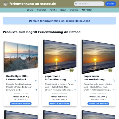 Screenshot ferienwohnung-an-ostsee.de