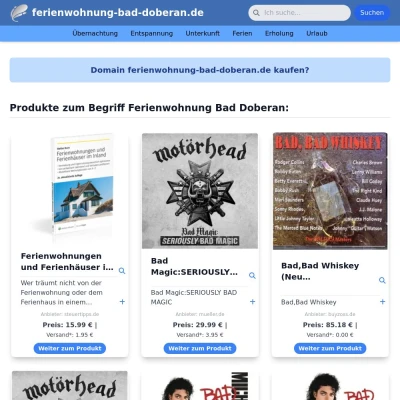 Screenshot ferienwohnung-bad-doberan.de