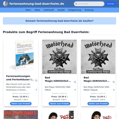 Screenshot ferienwohnung-bad-duerrheim.de