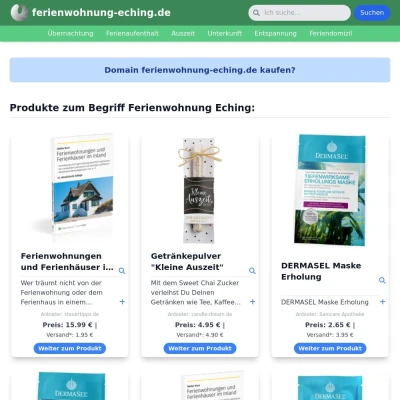 Screenshot ferienwohnung-eching.de