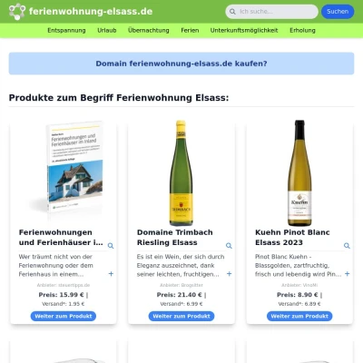 Screenshot ferienwohnung-elsass.de