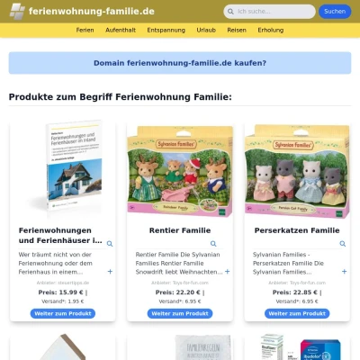 Screenshot ferienwohnung-familie.de