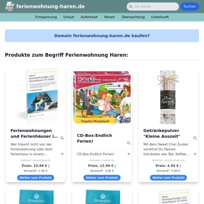 Screenshot ferienwohnung-haren.de