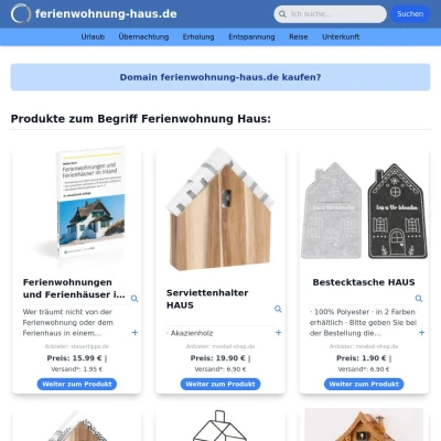 Screenshot ferienwohnung-haus.de