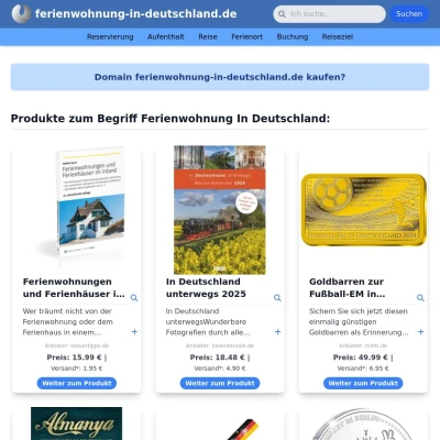 Screenshot ferienwohnung-in-deutschland.de