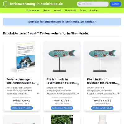 Screenshot ferienwohnung-in-steinhude.de
