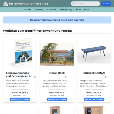 Screenshot ferienwohnung-meran.de