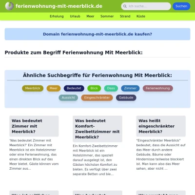 Screenshot ferienwohnung-mit-meerblick.de