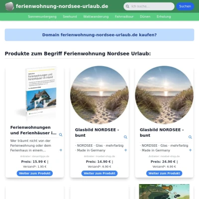 Screenshot ferienwohnung-nordsee-urlaub.de