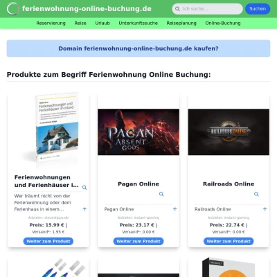 Screenshot ferienwohnung-online-buchung.de