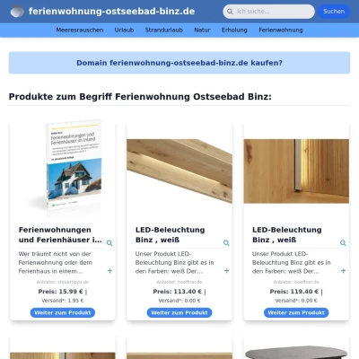 Screenshot ferienwohnung-ostseebad-binz.de