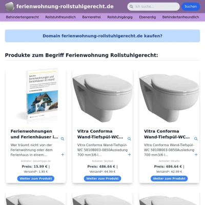 Screenshot ferienwohnung-rollstuhlgerecht.de