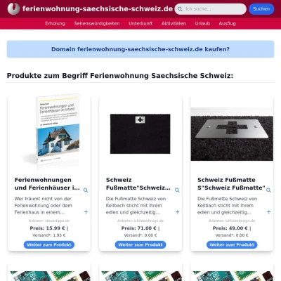 Screenshot ferienwohnung-saechsische-schweiz.de