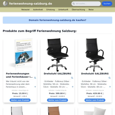 Screenshot ferienwohnung-salzburg.de