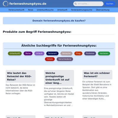 Screenshot ferienwohnung4you.de