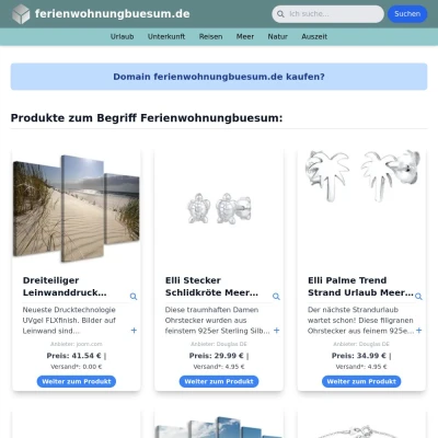 Screenshot ferienwohnungbuesum.de