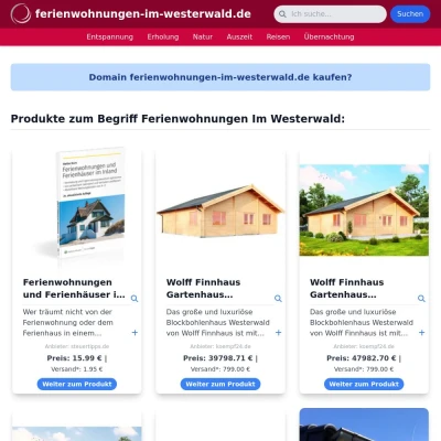 Screenshot ferienwohnungen-im-westerwald.de