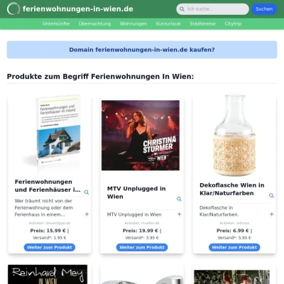 Screenshot ferienwohnungen-in-wien.de