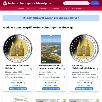 Screenshot ferienwohnungen-schleswig.de