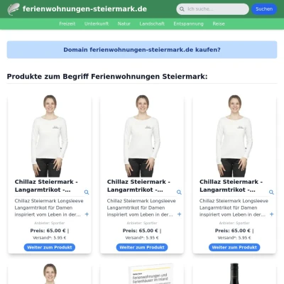 Screenshot ferienwohnungen-steiermark.de