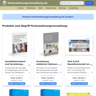 Screenshot ferienwohnungsverwaltung.de