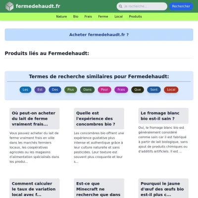 Screenshot fermedehaudt.fr