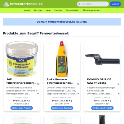 Screenshot fermenterkessel.de