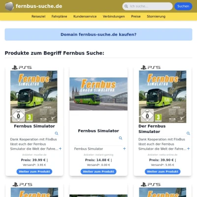 Screenshot fernbus-suche.de