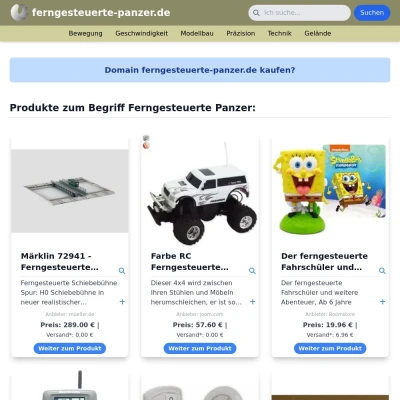 Screenshot ferngesteuerte-panzer.de