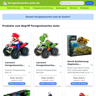 Screenshot ferngesteuertes-auto.de