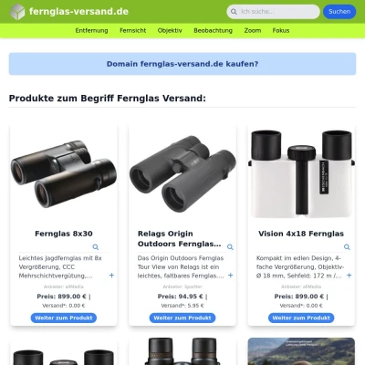Screenshot fernglas-versand.de