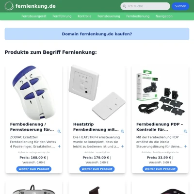 Screenshot fernlenkung.de