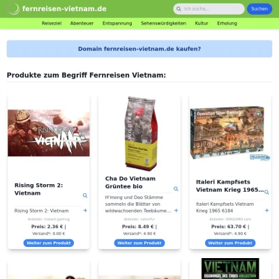 Screenshot fernreisen-vietnam.de