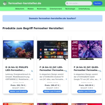Screenshot fernseher-hersteller.de