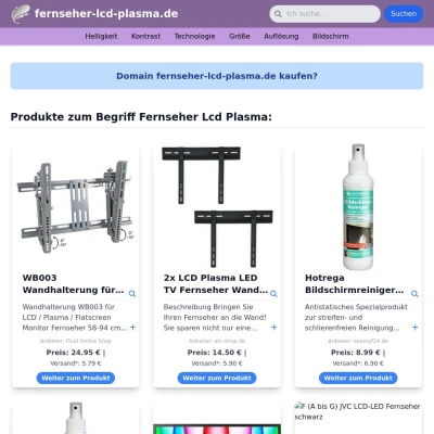 Screenshot fernseher-lcd-plasma.de