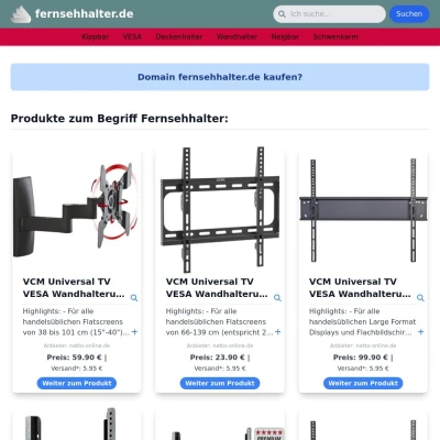 Screenshot fernsehhalter.de