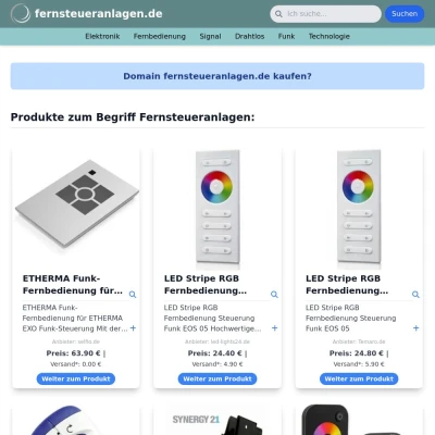 Screenshot fernsteueranlagen.de