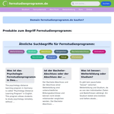 Screenshot fernstudienprogramm.de